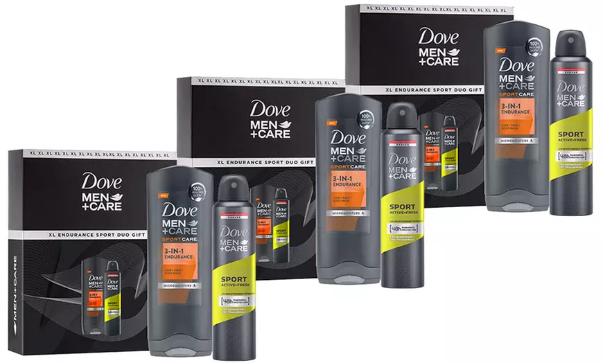 Image 4: 1, 2 of 3 Dove Men+Care XL Endurance Sport Duo Cadeausets