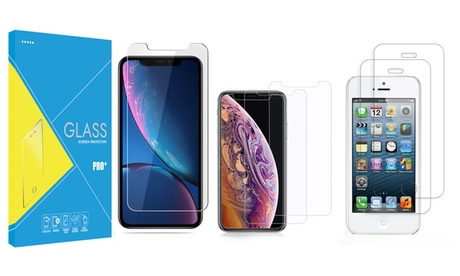 Pack de 2 protecteurs d'écran en verre trempé pour iPhone