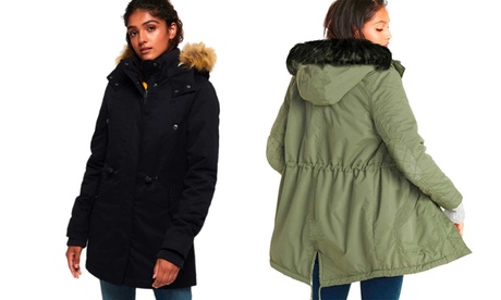 Parka da donna con cappuccio, disponibile in 3 taglie e vari colori