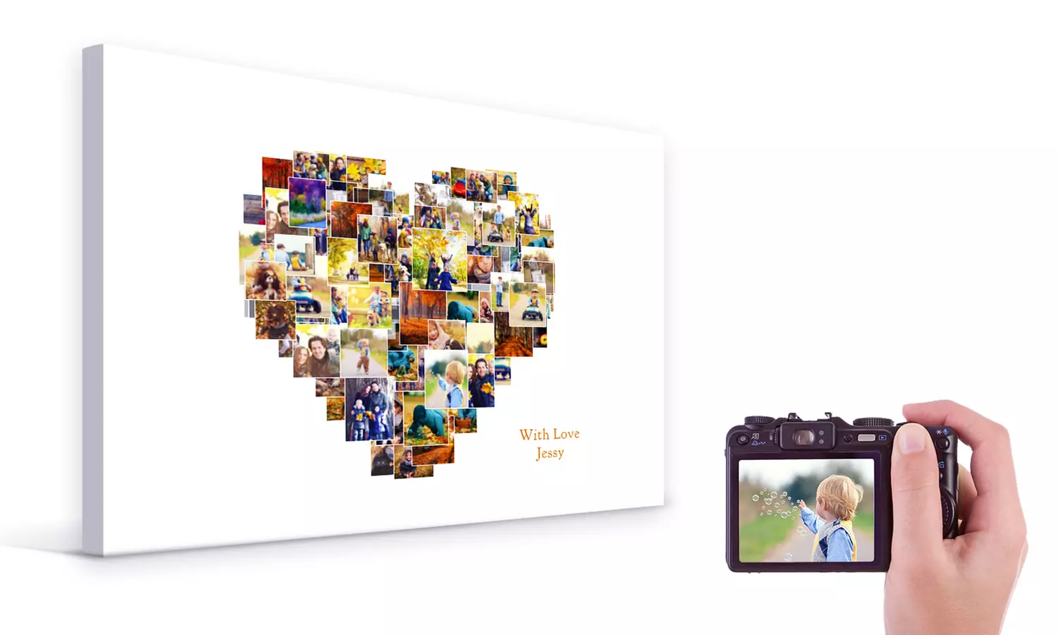 Personalized Montage Canvas Wall Art from Printerpix (Up to 95% Off)  - Primary Image