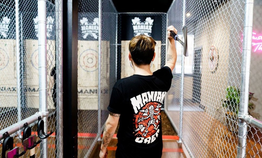 Image 6: Fun Awaits: 1-Hour Axe Throwing for Upto 10 Players at MANIAX Canberra