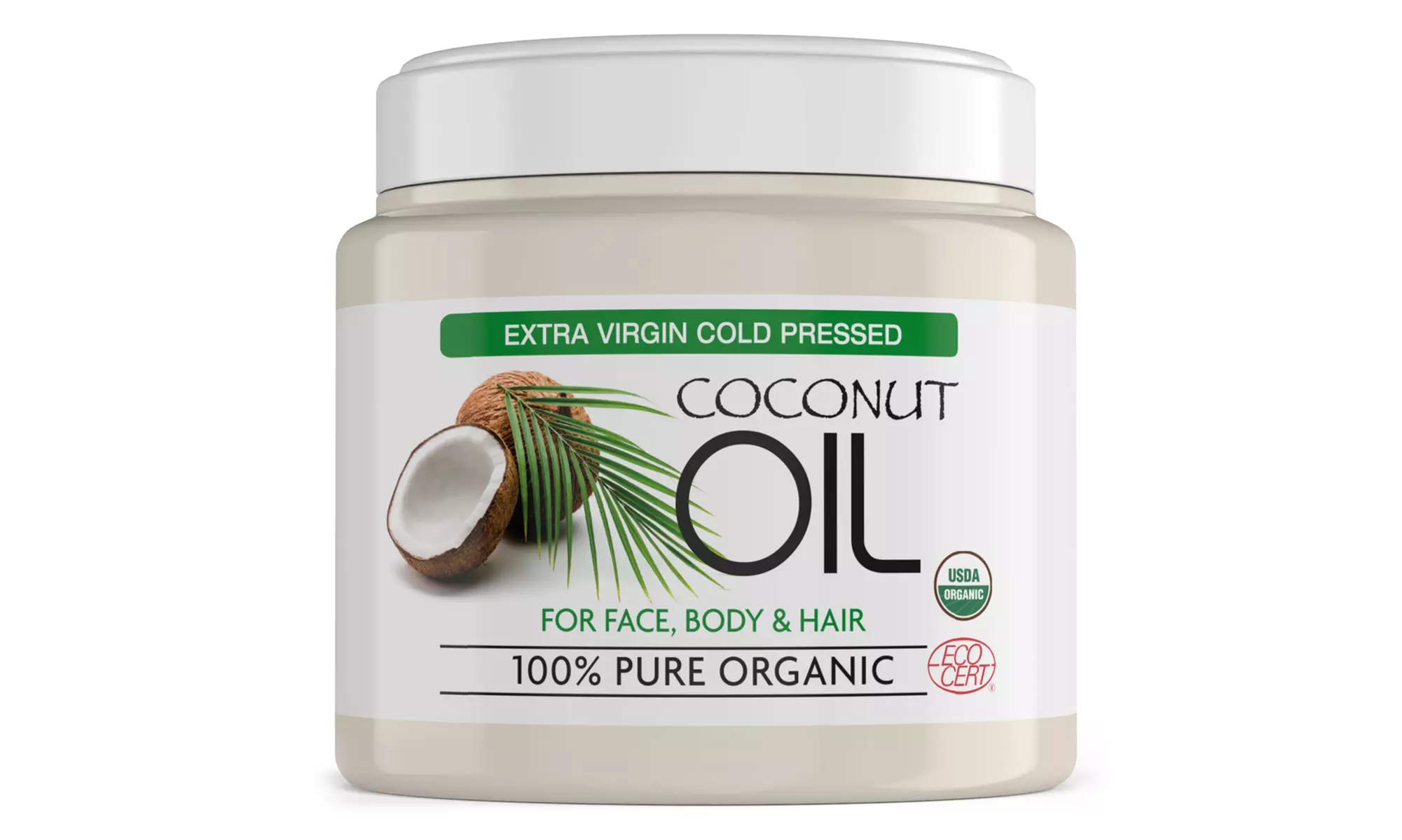 Huile de noix de coco extra vierge 100% pure 500ml - Primary Image