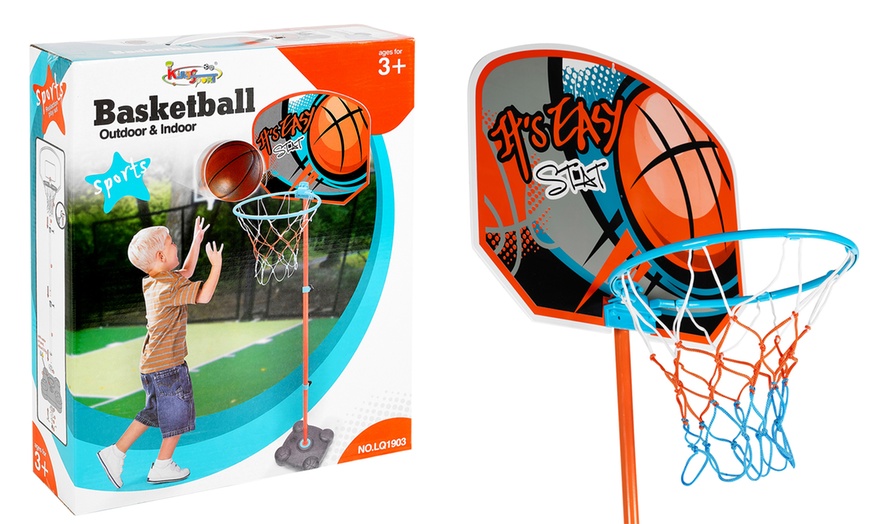 Image 29: Kids' Basketball Set with Ball