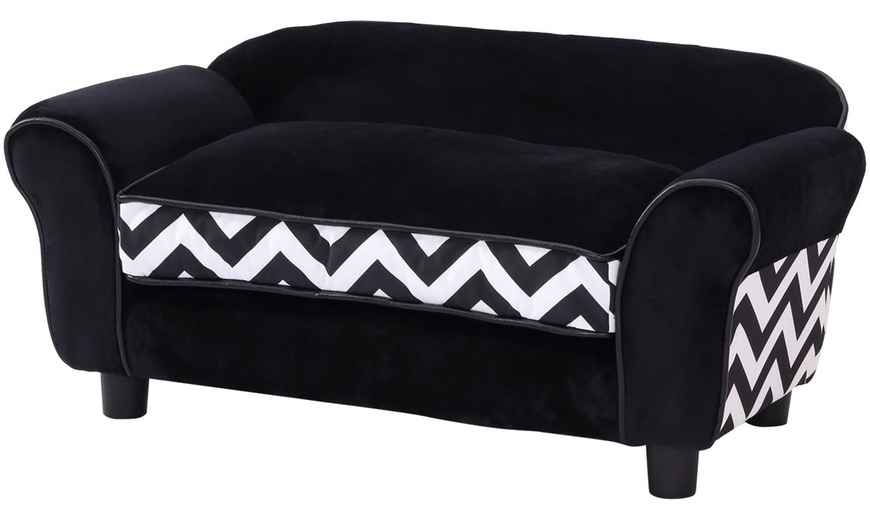 Image 12: PawHut Pet Sofa with Cushion