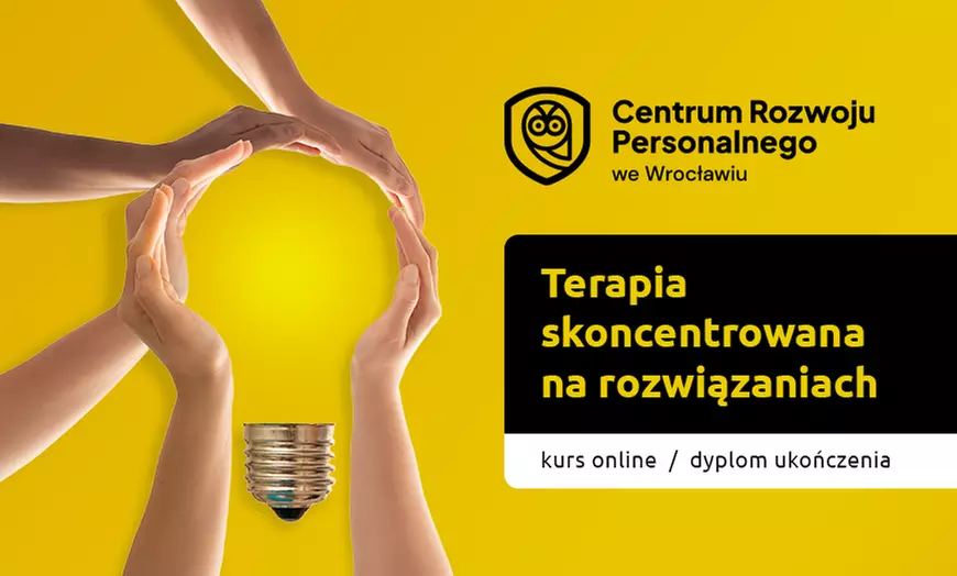 Kurs online: Terapia skoncentrowana na rozwiązaniach z zaświadczeniem MEN za 69 zł w Centrum Rozwoju Personalnego - Primary Image