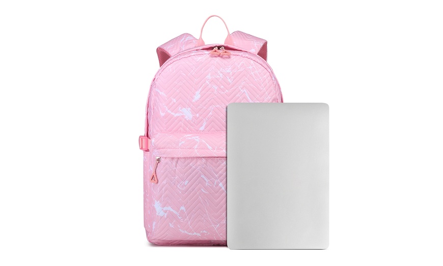 Image 10: 22L Casual School Backpack with a Laptop Compartment