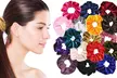 Multi-Colored Velvet Scrunchie Hair Ties (18- or 36-Pack) - Second Medium