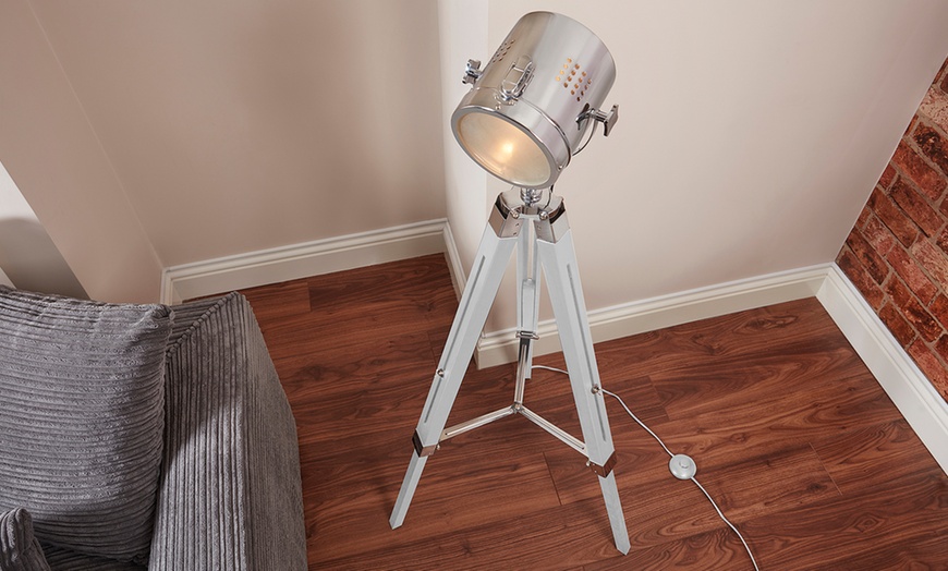 Image 6: Nautical Tripod Floor Lamp