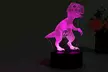 1 ou 2 veilleuses à lumière 3D LED forme dinosaure - Second Medium