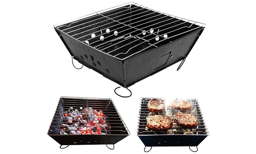 Image 4: Portable Metal Griddle for BBQ