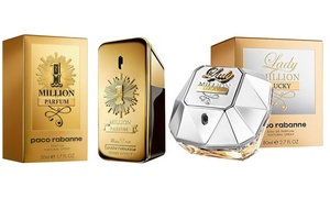 Paco Rabanne Lady Million Lucky 80ml EDP or 1 Million 50ml Spray