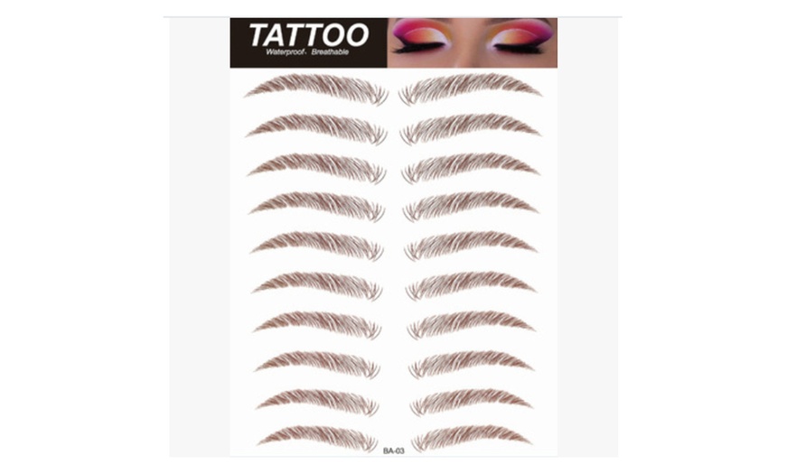 Image 16: Glamza 4D Eyebrow Tattoo and Phoera Magnetic Eyeliner and Lashes Set