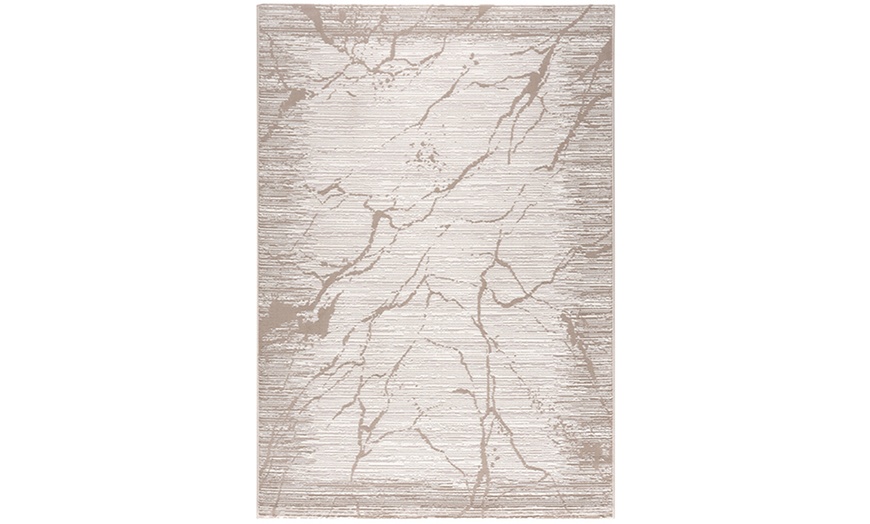 Image 4: Tapis LEXA imprimé élégant baroque, polyester avec support en jute