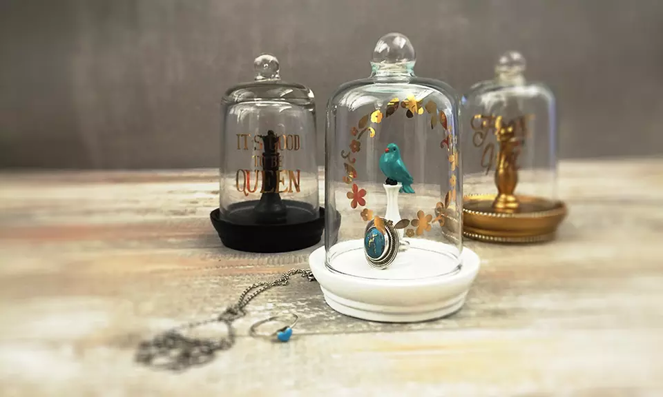 Glass Dome Ring Storage - Primary Image
