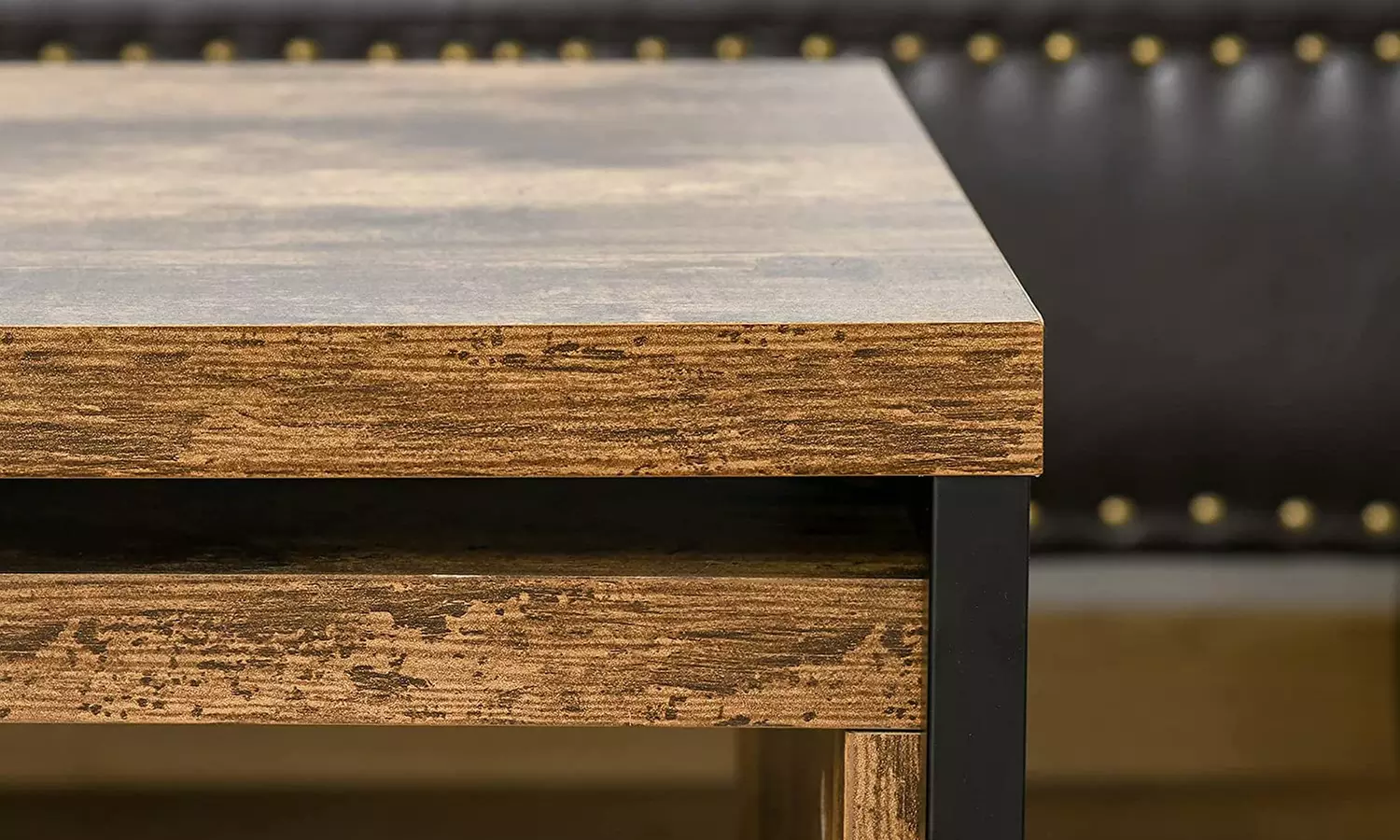 HomCom Set of Two Industrial-Style Coffee Tables