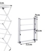 Image 12: Three-Tier Extendable Clothes Airer