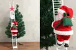 Animated Musical Jingle Bells Santa Claus Climbing Ladder Toy Christmas Gift - Second Medium