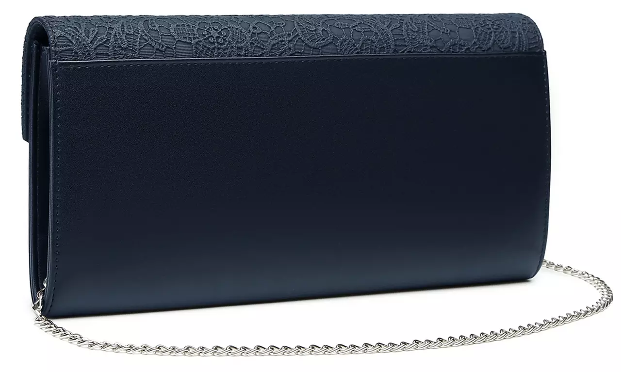 Lace-Detail Evening Clutch