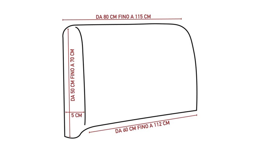 Image 6: Copritestata elasticizzato per letto singolo e matrimoniale