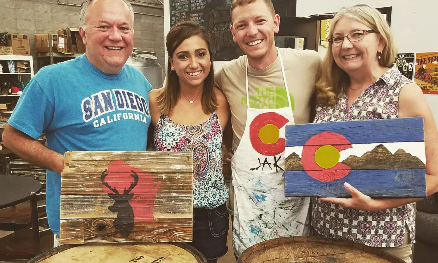 Interactive Art Experience and Craft Beer at The Rustic Pint (Up to 39% Off). Three Options Available. - Primary Image