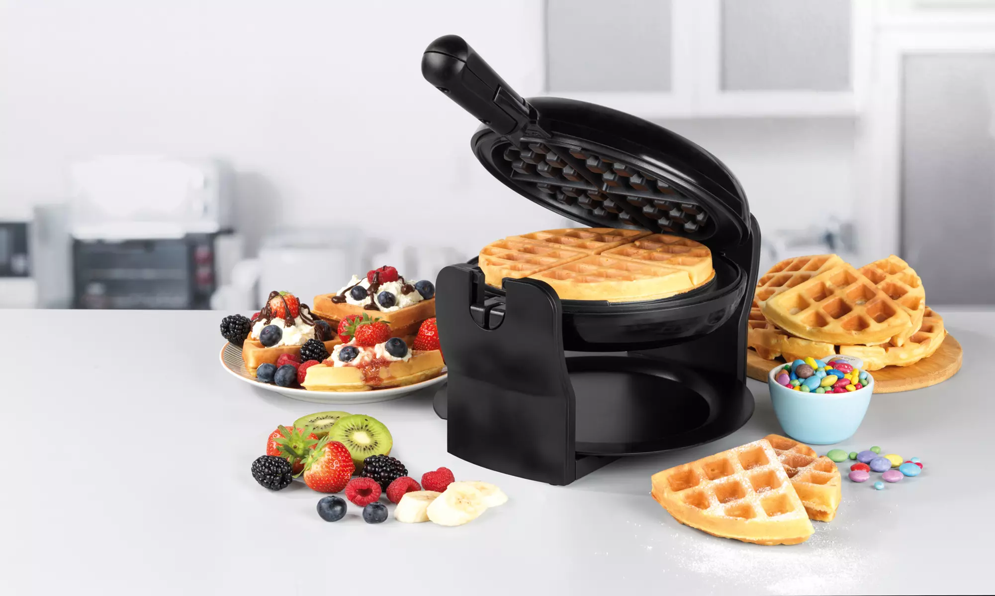 Gaufrier rotatif Progress EK4376P 1000W avec prise européenne - Primary Image