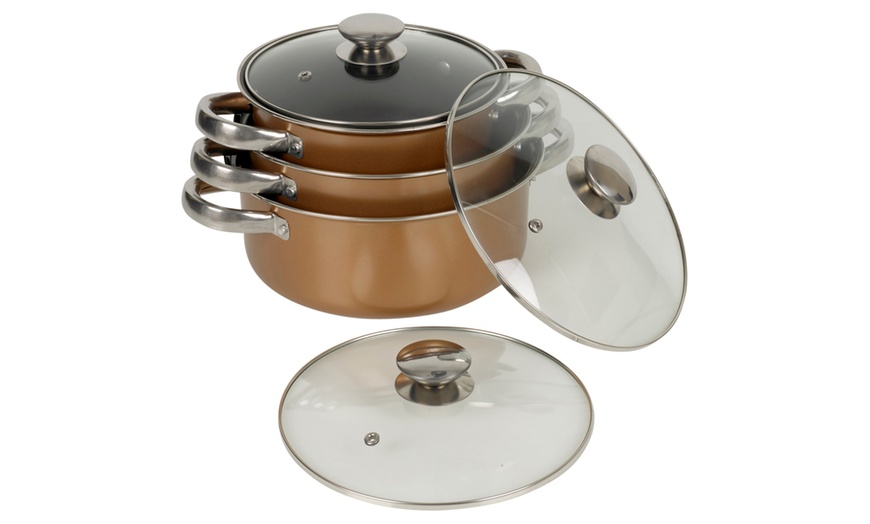 Image 3: URBN-CHEF 8-Piece Cookware Set