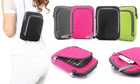 1 o 2 borse da viaggio a tracolla di nylon disponibili in 4 colori