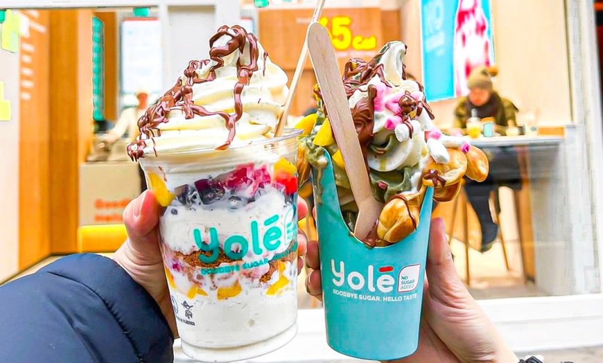 Image 8: Ice Cream, Frozen Yogurt or Bubble Wrap Waffle for 2 at Yolé Ice Cream