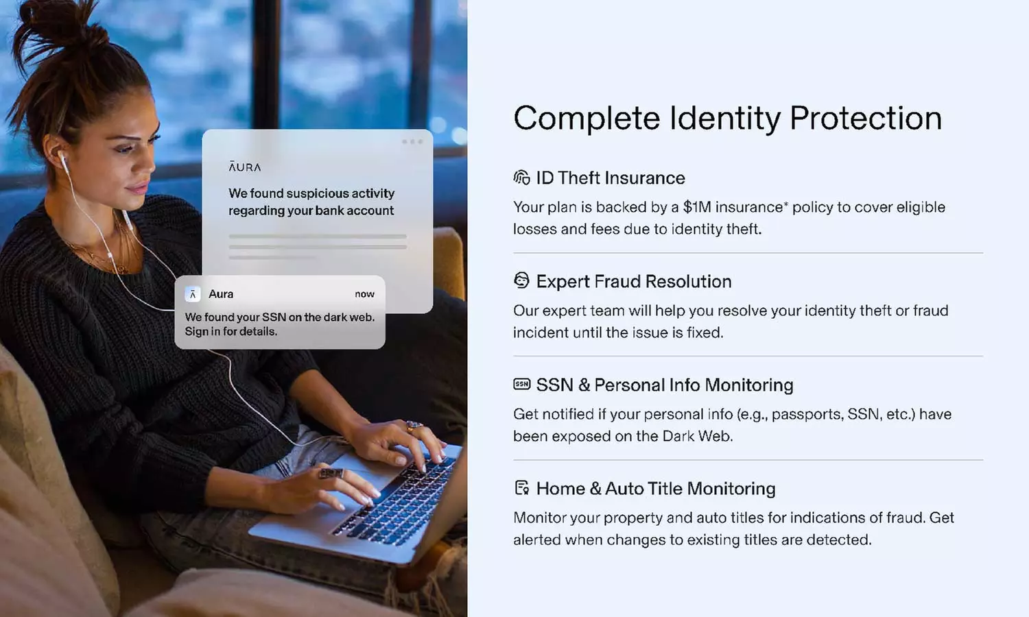 Save on Aura Ultimate Identity & Credit Protection, Antivirus, VPN!