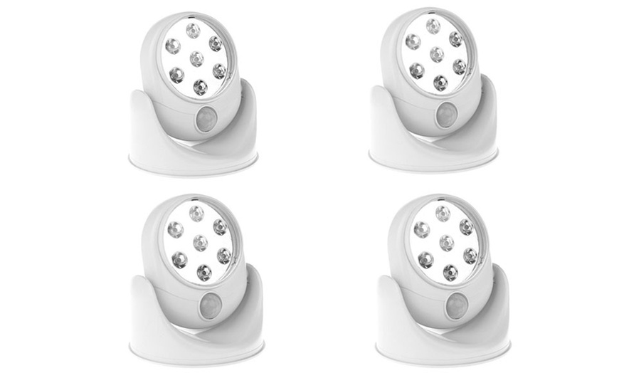 Image 3: 1x,2x oder 4x LED-Lampe mit 360° schwenkbarem Bewegungssensor