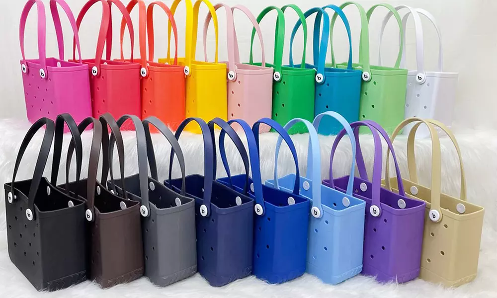 Personalisierbar mit Namen: Schicke Einkaufstasche oder Strandkorb