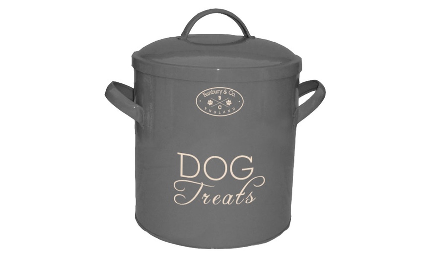 Image 3: Dog and Cat Treat Storage Tins