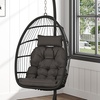 Image 32: Outdoor Hanging Egg Chair with Cushion