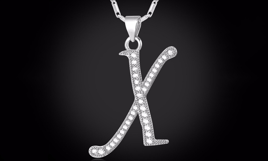 Image 25: Alphabet Pendant with Chain