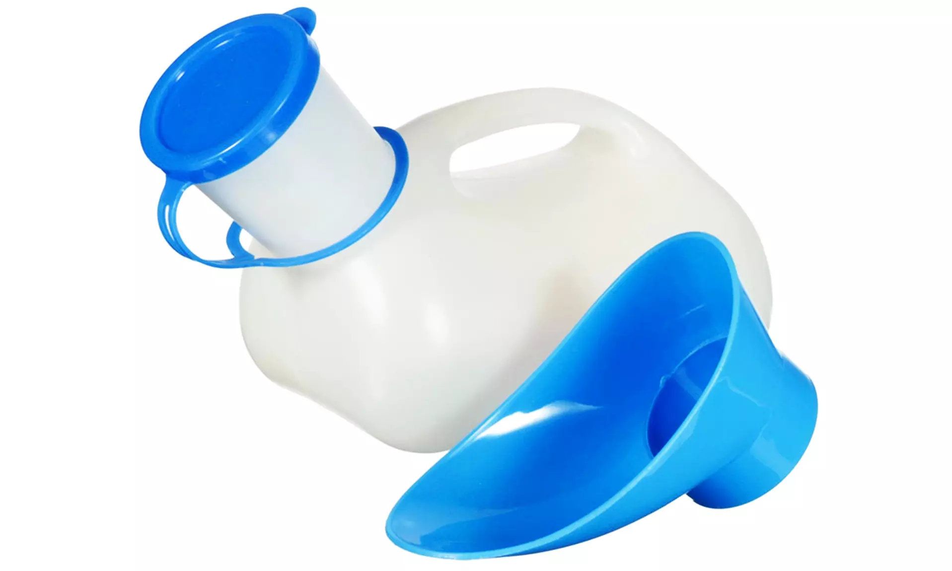 Portable Unisex Urinal with Snap-On Cover - Image 3