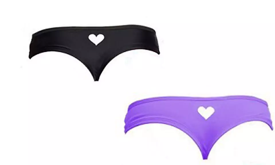 1 ou 2 bas de maillot tanga échancré avec découpes "cœur" - Image 7