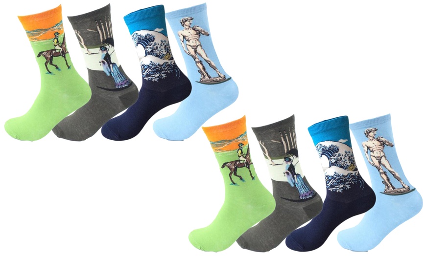 Image 14: Women's Classical Art Socks