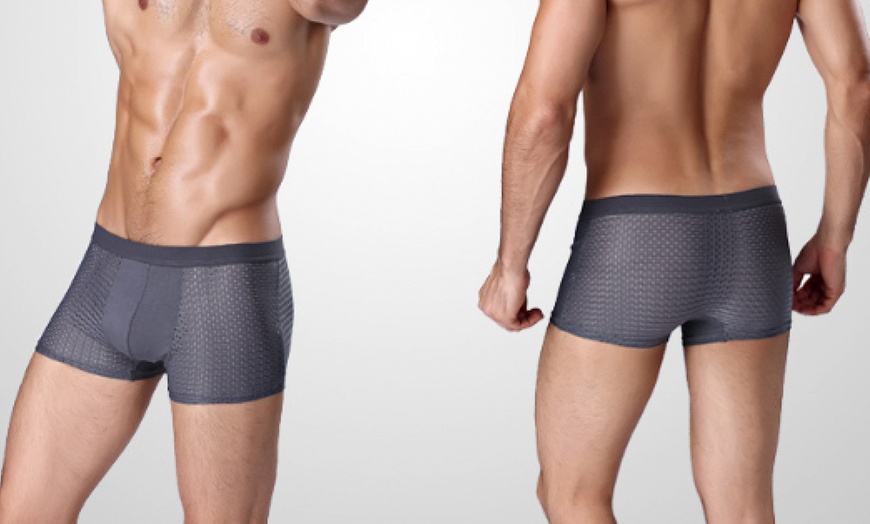 Image 14: Up to 12 Pairs of Men's Breathable Mesh Boxers