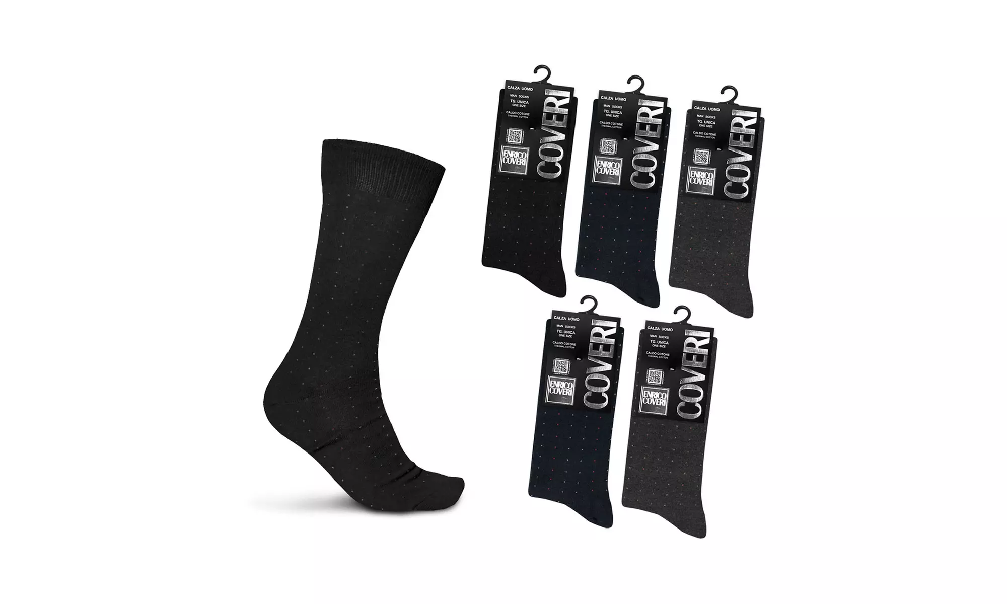 Pack di 6 paia di calze da uomo Enrico Coveri