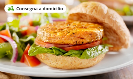 Menu hamburger con antipasto e dolce per una o 2 persone offerto da Bottega Vittoria. Consegna a domicilio gratuita