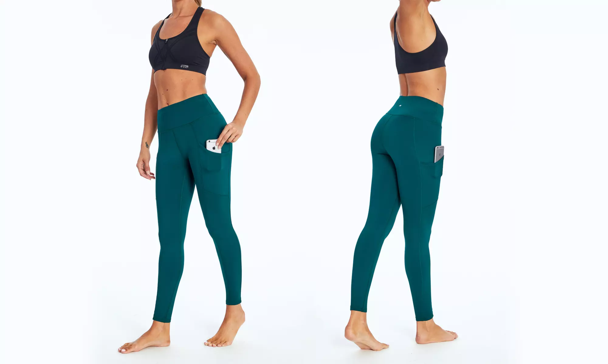 Marika Tek Fleece-Lined Cozy Pocket Leggings. Plus Sizes Available. - Second Medium