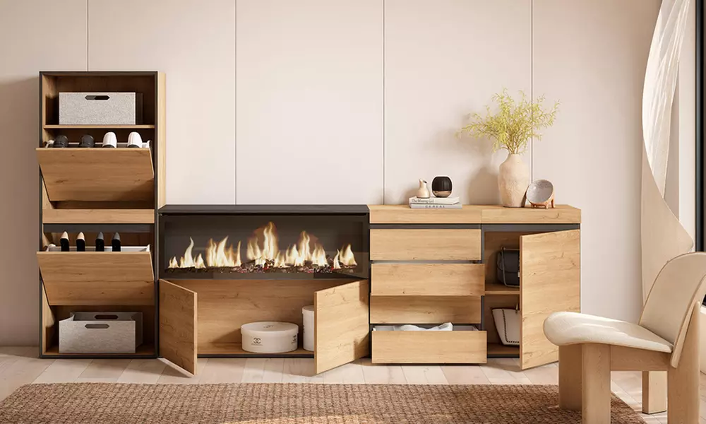 Scarpiera, Credenza, Camino elettrico