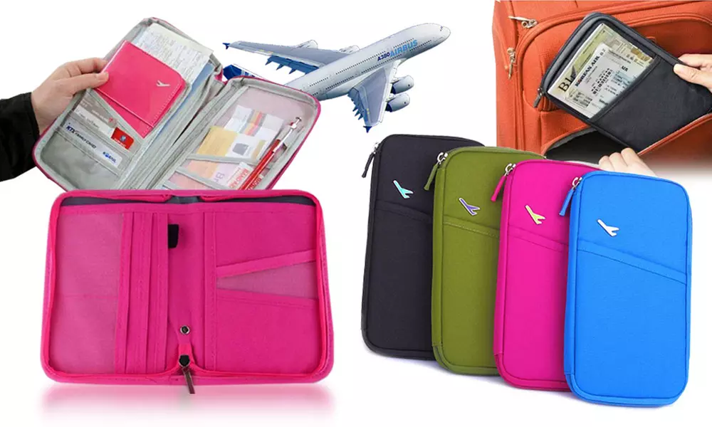 1x oder 2x Organizer für Reisedokumente in der Farbe nach Zufallsprinzip - Primary Image