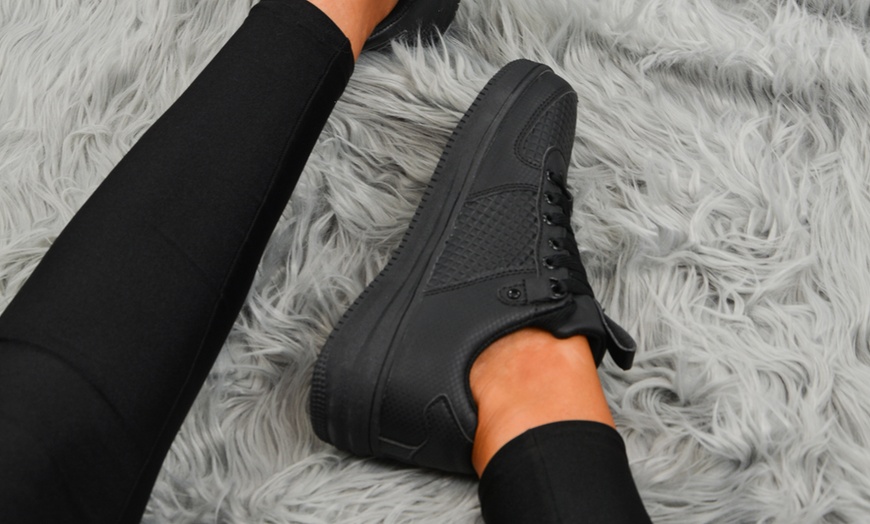 Image 11: Women's Lace-Up Sneakers