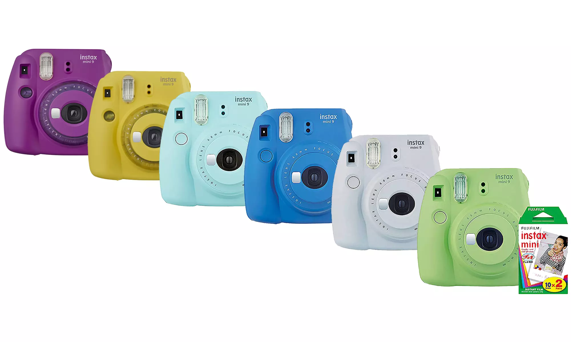 Fujifilm Instax Mini 9 Instant Camera with Mini Film Twin Pack - Primary Image