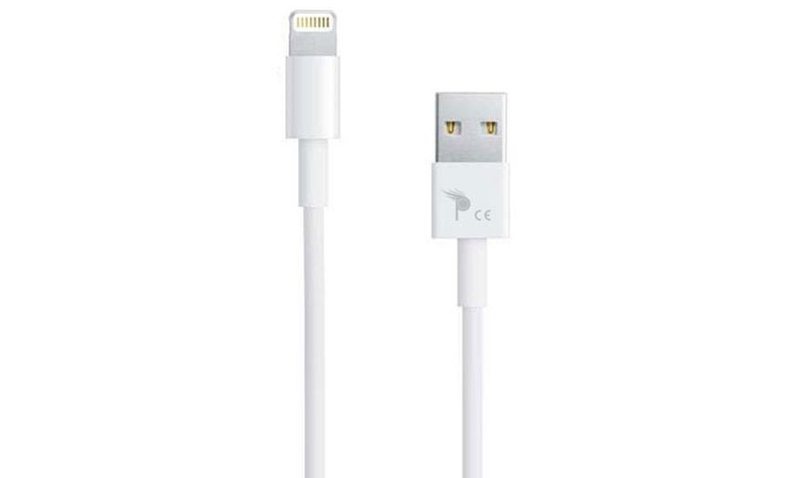 Image 2: 1, 2 or 3m White USB Charging Cable