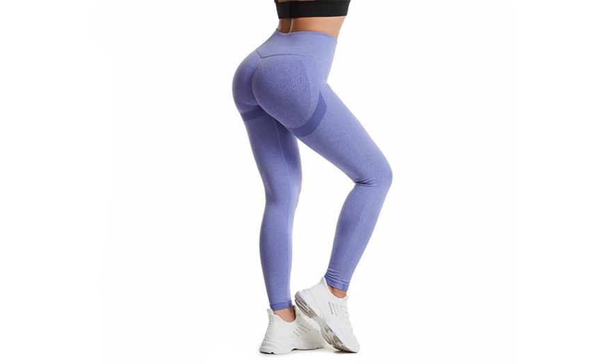 Image 5: Women's Seamless Butt-Lifting Workout Leggings