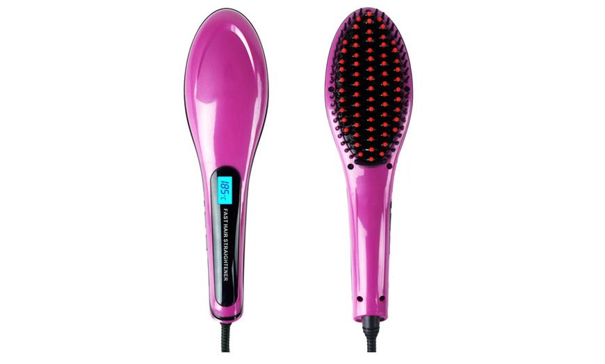 Image 6: Electric Hair Straightening Brush