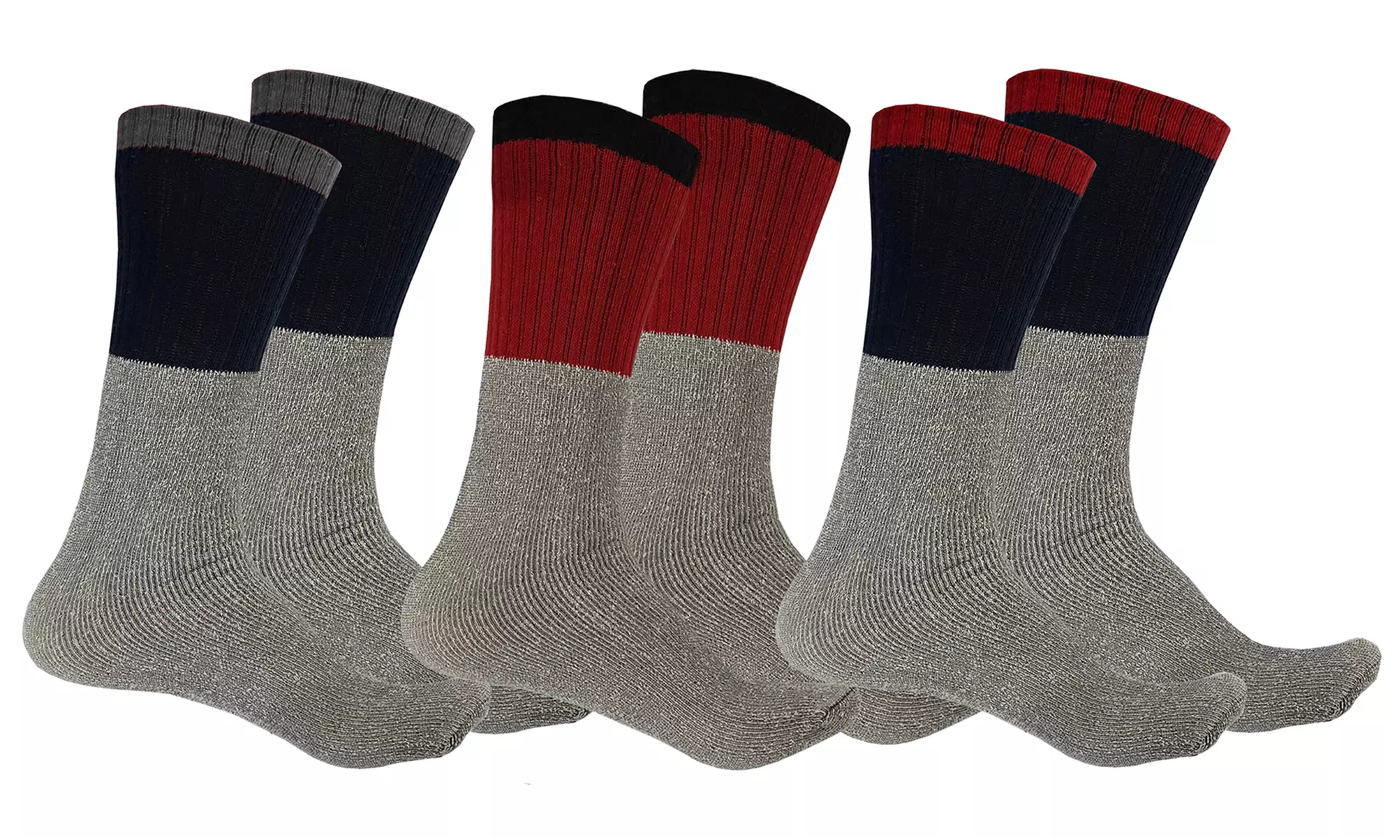 Men's Thermal Insulated Lounge Socks (6- or 12-Pack) - Primary Image