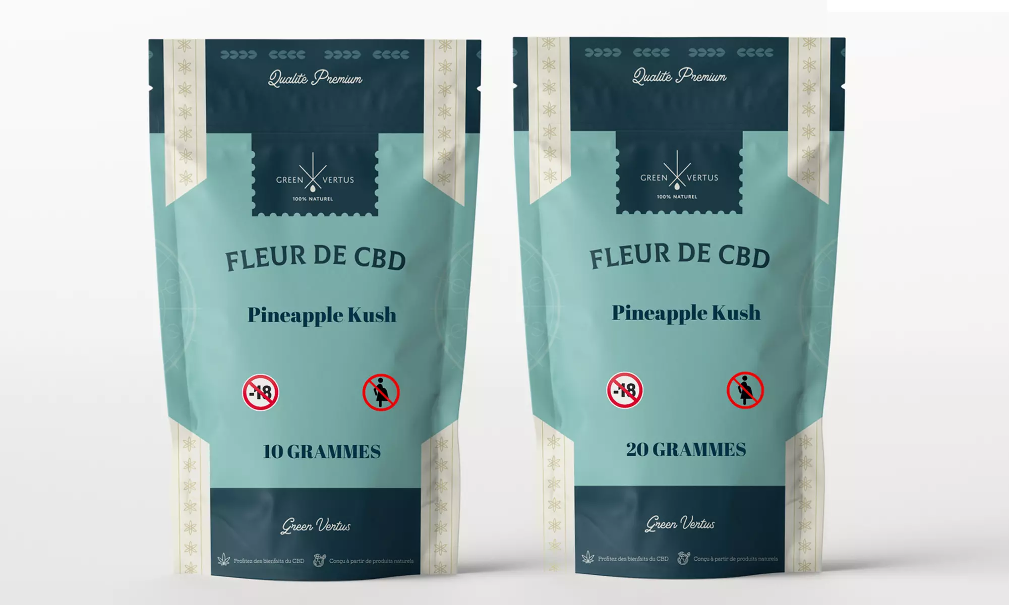 Flores de CBD, Pinneapple Kush de la marca Green Vertus